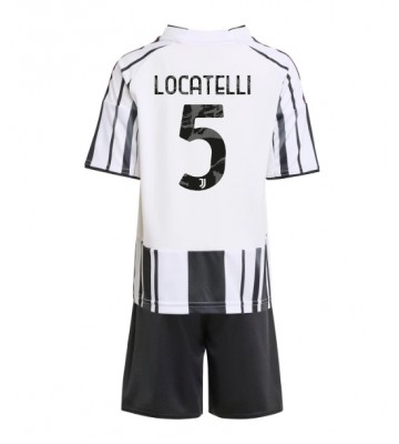 Juventus Manuel Locatelli #5 Hjemmebanetrøje Børn 2025-26 Kortærmet (+ Korte bukser)